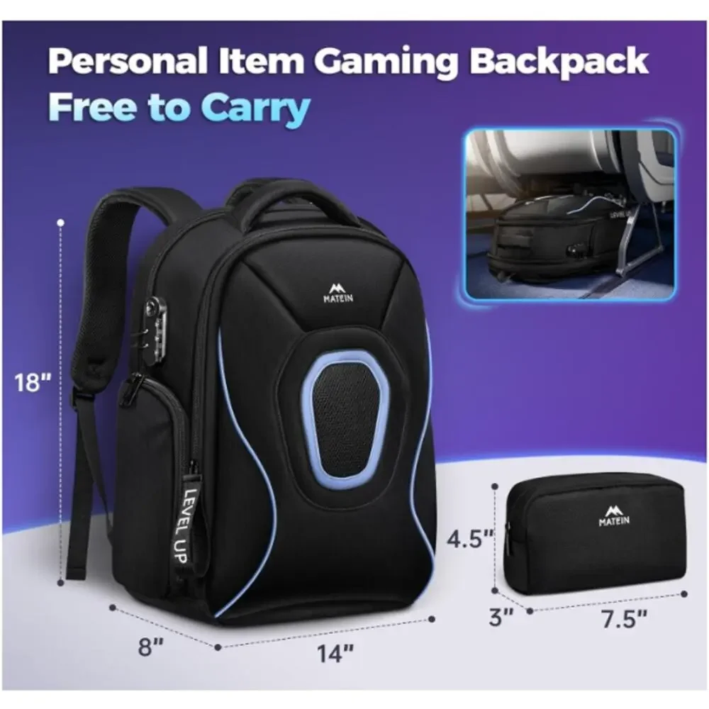 MATEIN 17.3 Inch Gaming Laptop Backpack for Men,